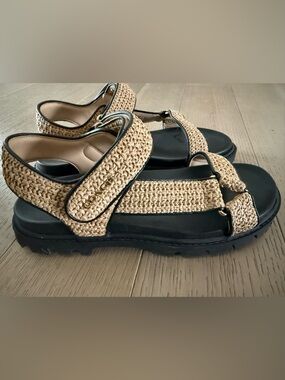 COACH - Raffia Sport Sandals